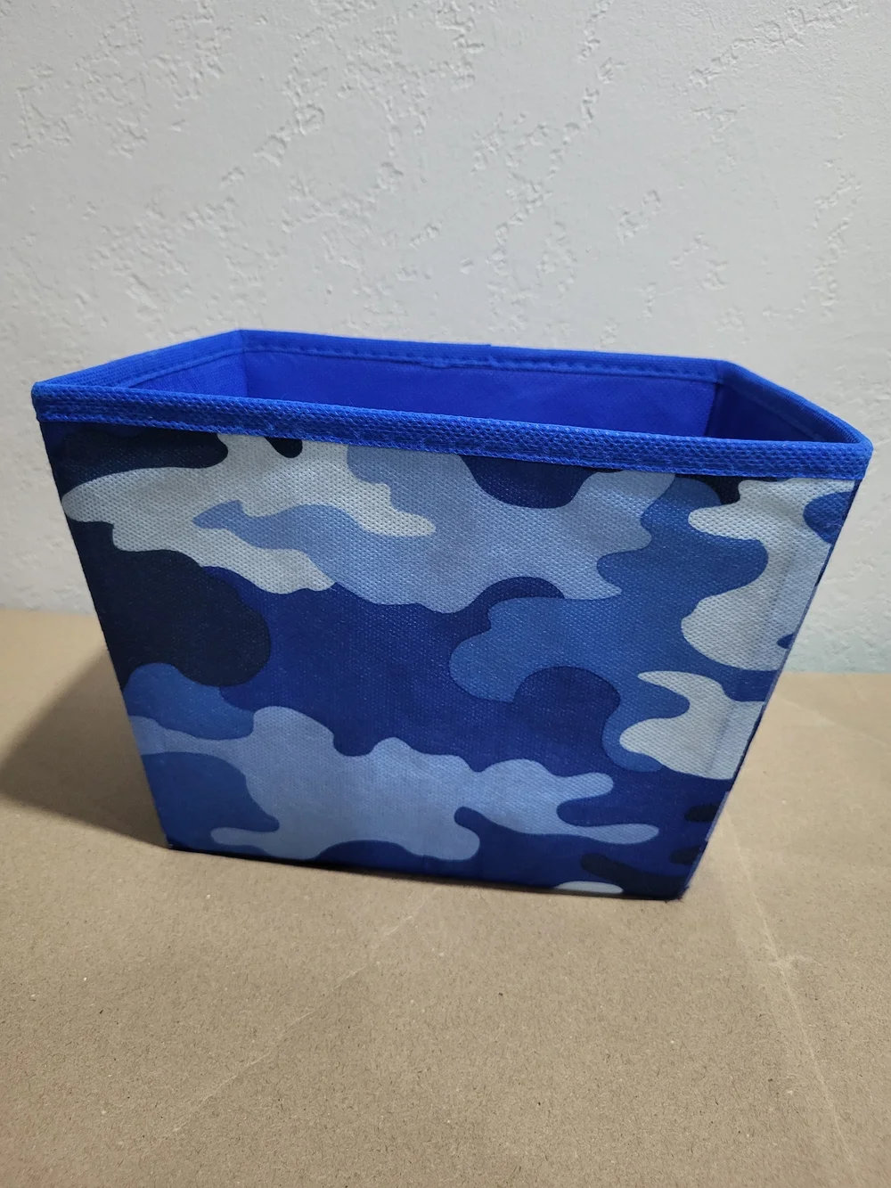 Blue Camo Fabric Storage Bins - Set of 2